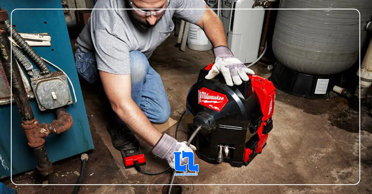 رفع گرفتگی با دستگاه ژنراتور و فنر برق