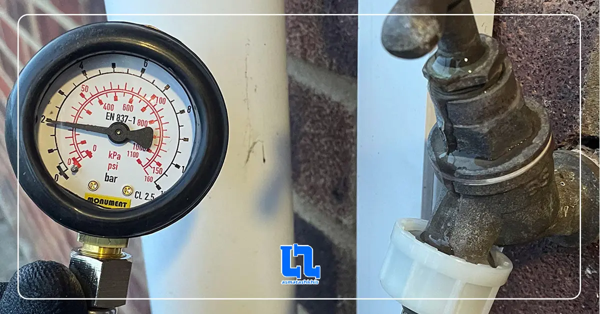 تست فشار لوله کشی ساختمان